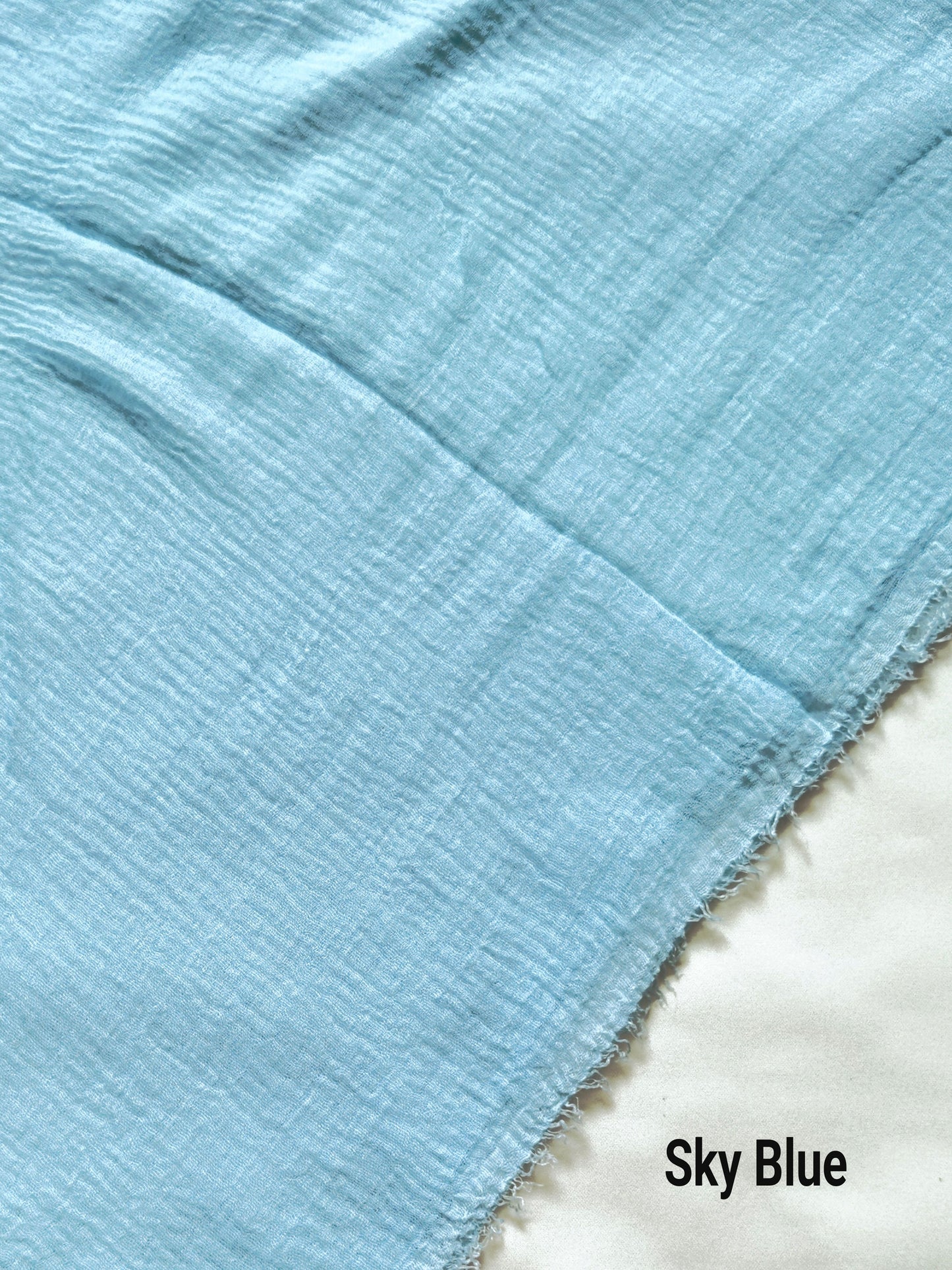 Crimps Hijab Sky Blue
