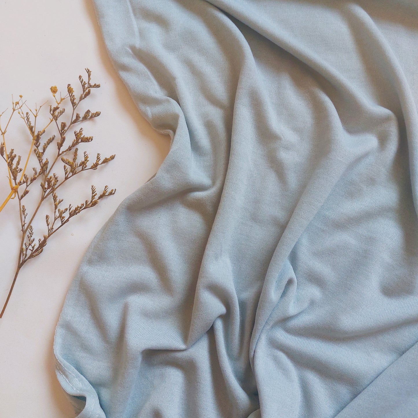 Plain Jersey Hijab - Sky