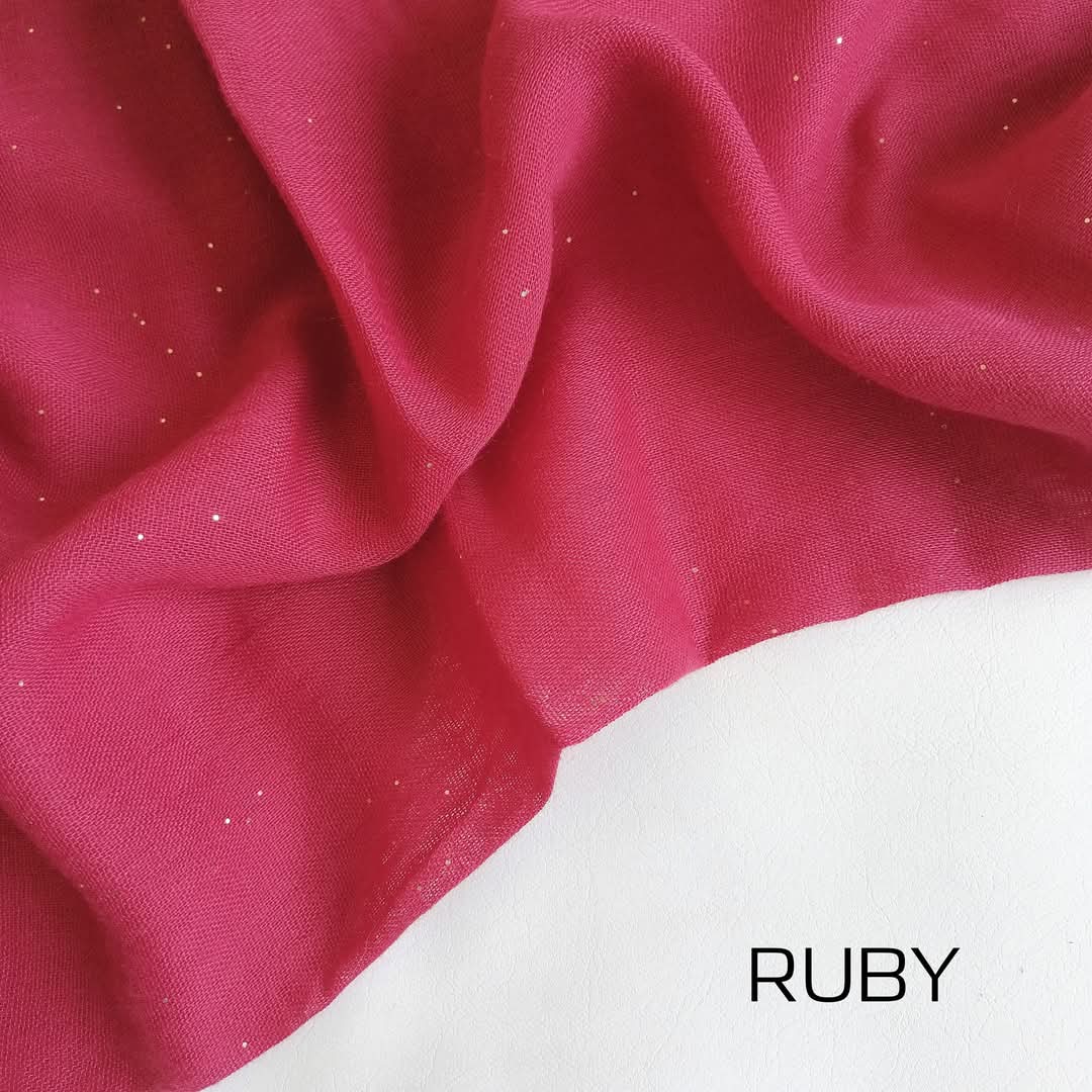 Glitter Lawn - Ruby
