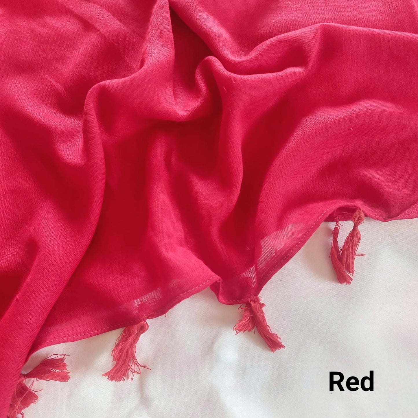 Tassels Hijabs -Red