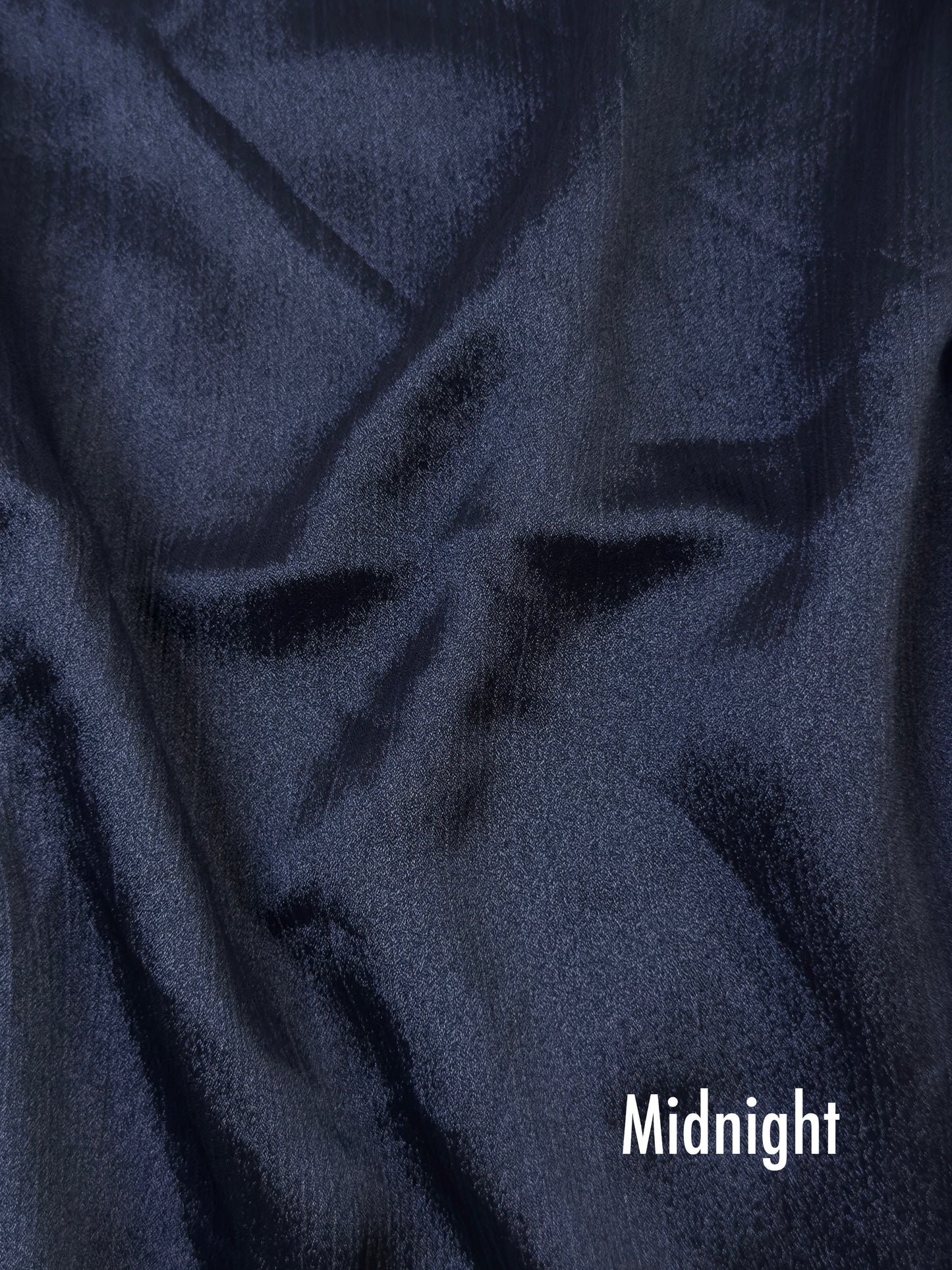 Crinkle Silk - Midnight