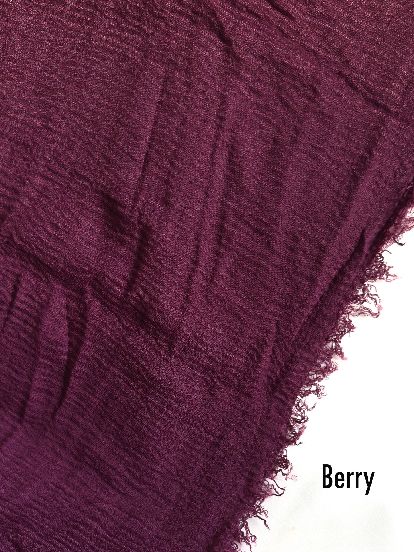 Crimps Hijab Berry