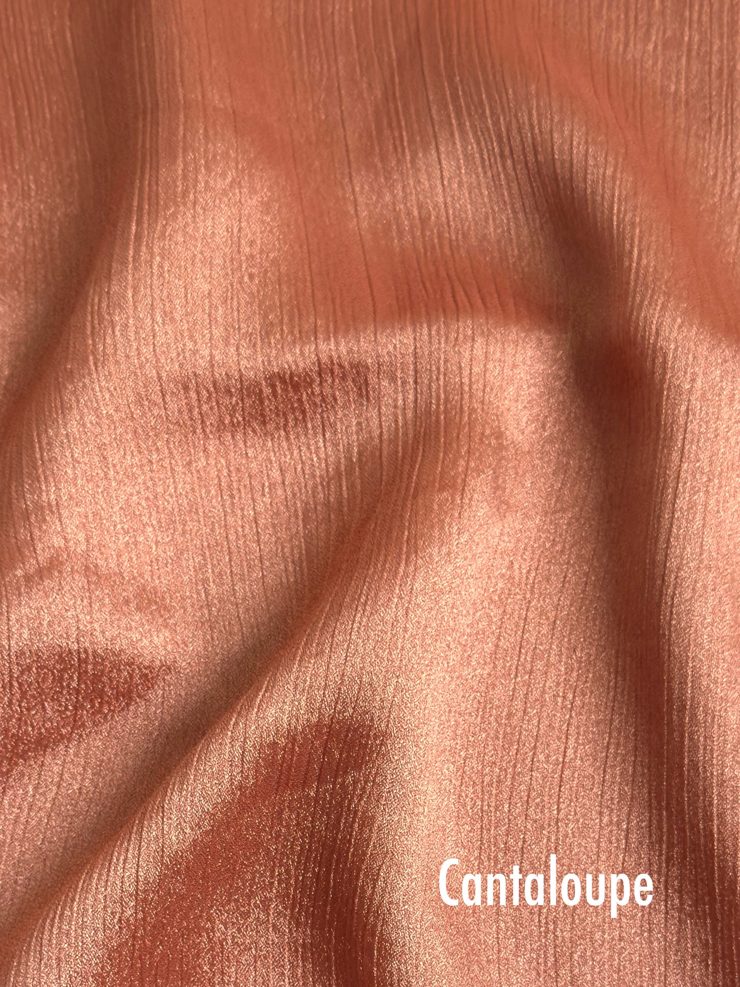 Crinkle Silk - Cantaloupe