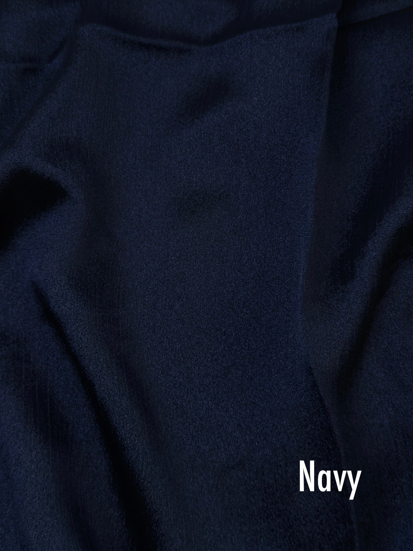 Crinkle Silk - Navy Blue