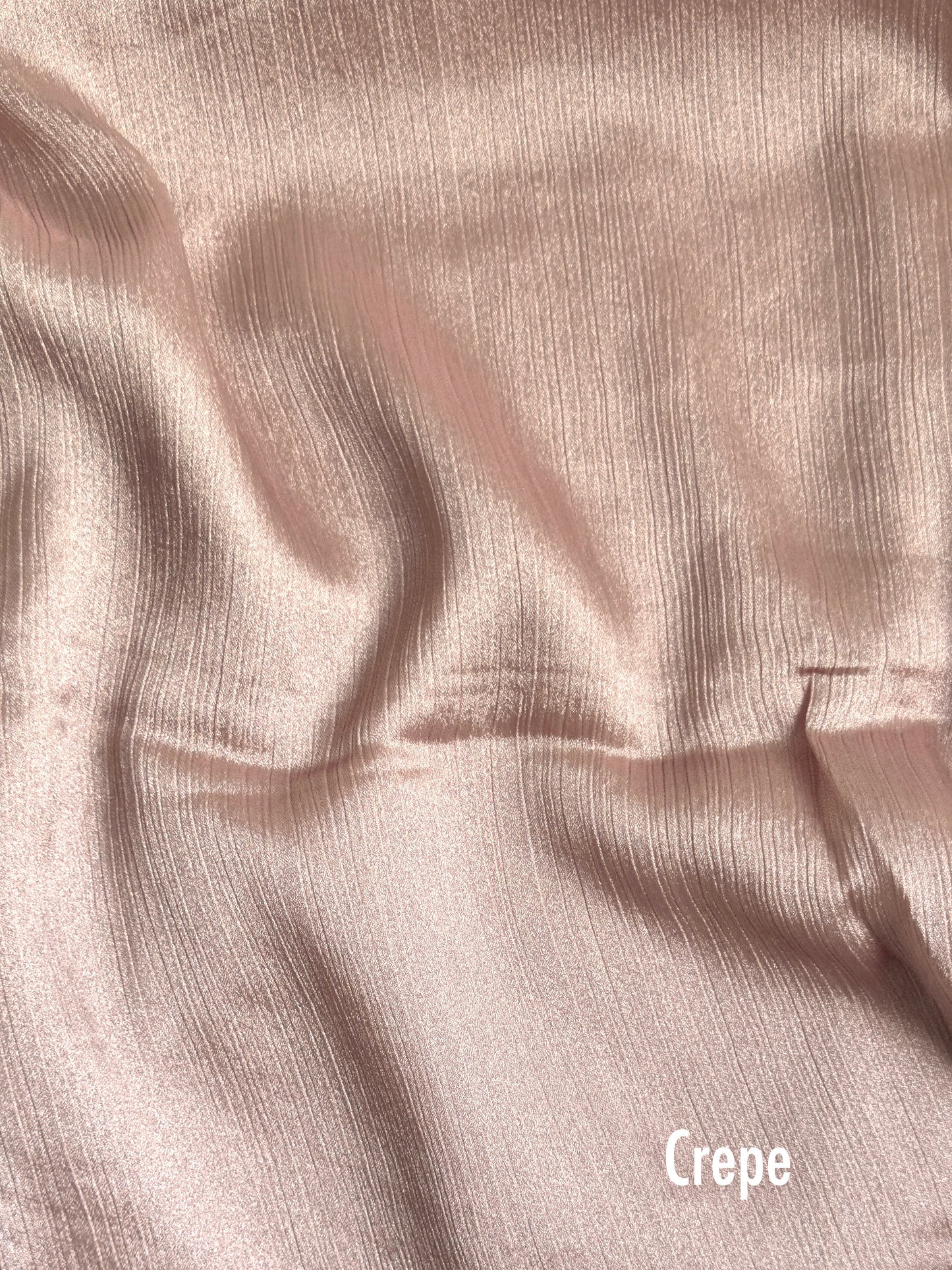 Crinkle Silk Hijab - Crepe