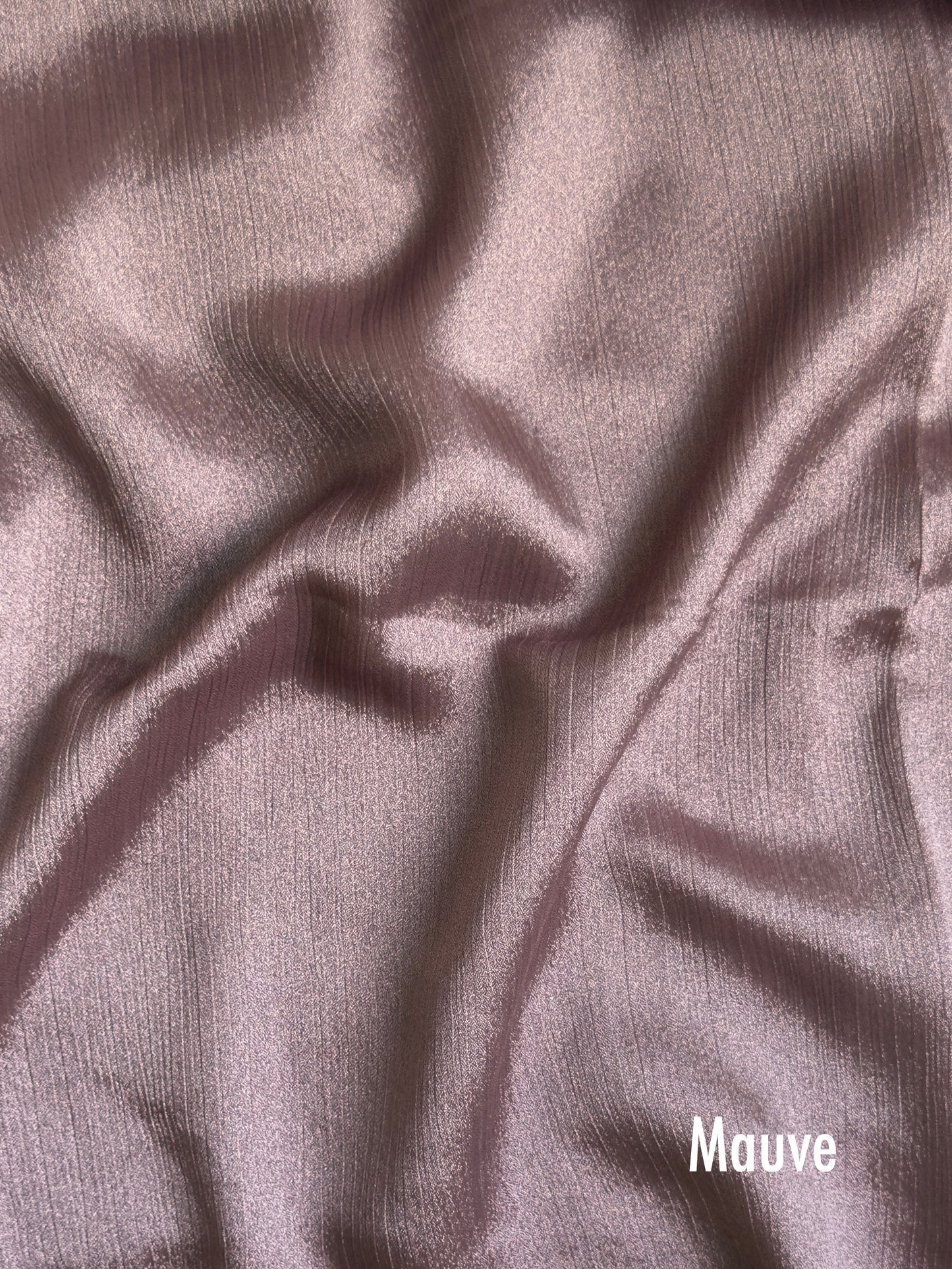 Crinkle Silk - Mauve