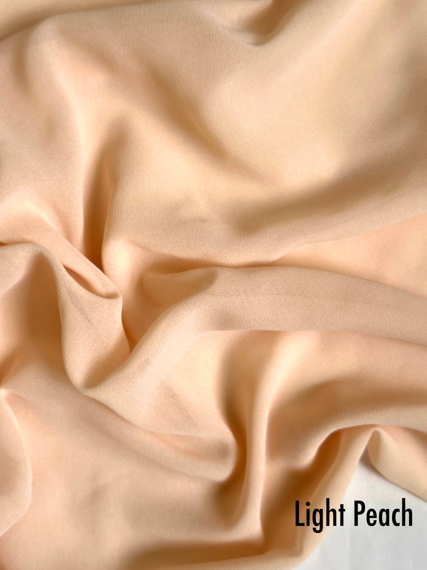Georgette - Light Peach