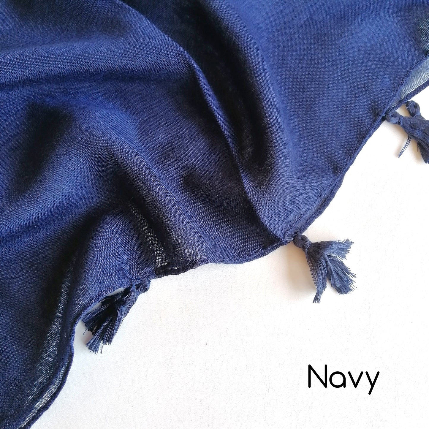 Tassels Hijabs - Navy