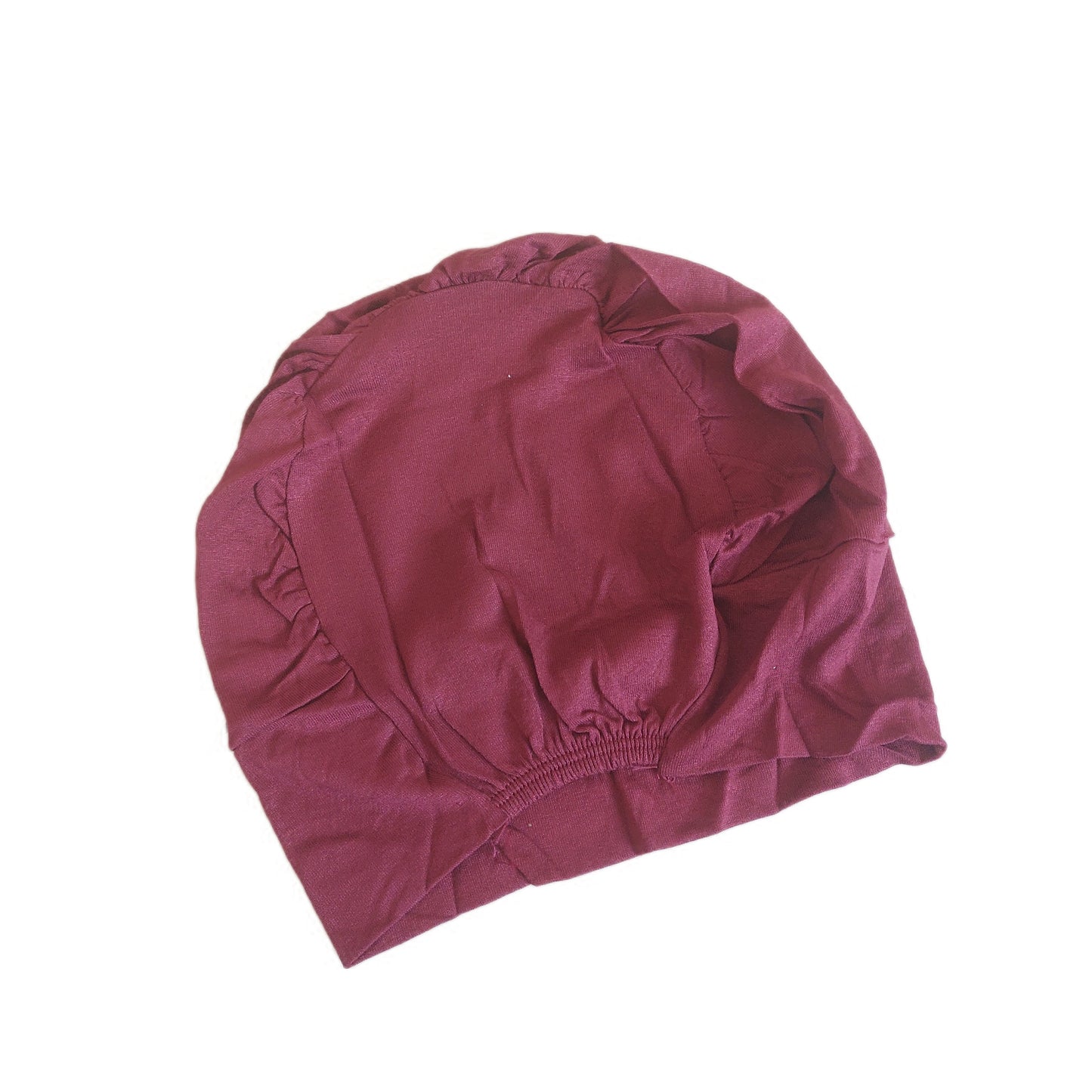 Turkish Full Coverage Tube Cap with Elastic - Brick