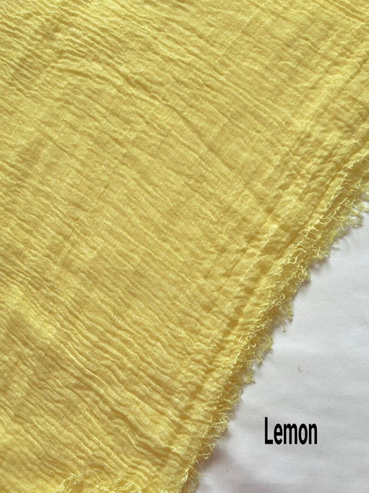 Crimps Hijab Lemon