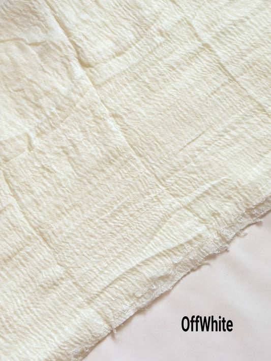 Crimps Hijab Offwhite