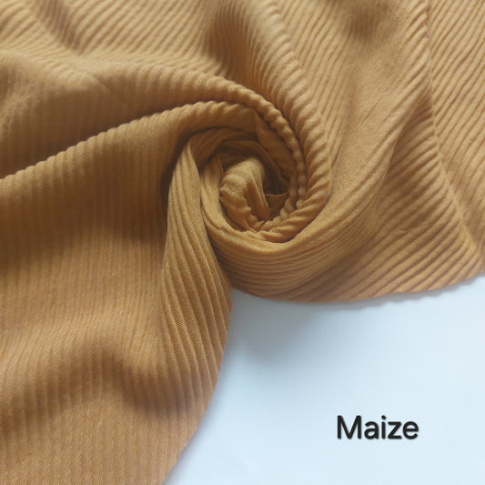 Crumpled Hijab - Maize