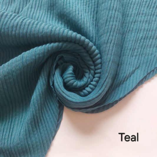 Crumpled Hijab - Teal