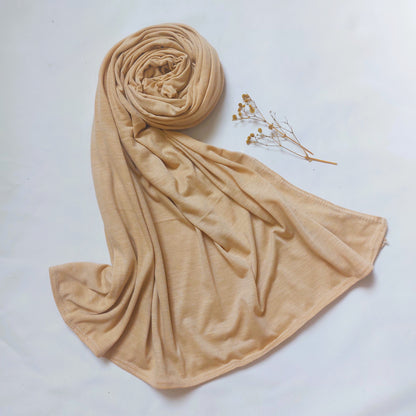 Plain Jersey Hijab - Skin