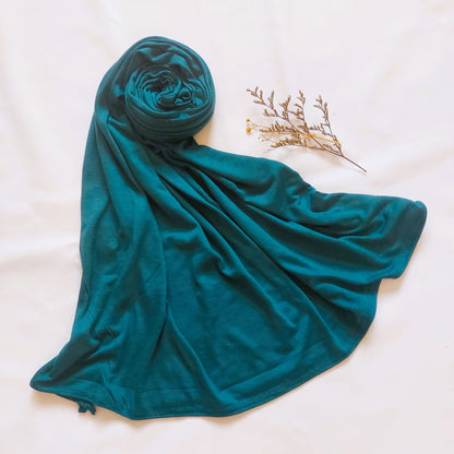 Plain Jersey Hijab - Teal