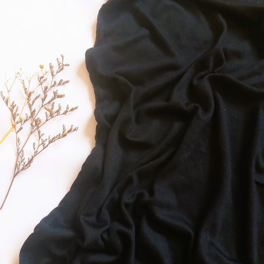 Plain Jersey Hijab - Black