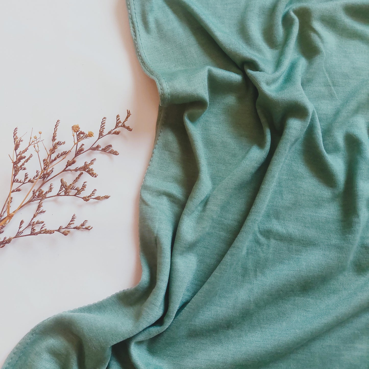 Plain Jersey Hijab - Jade