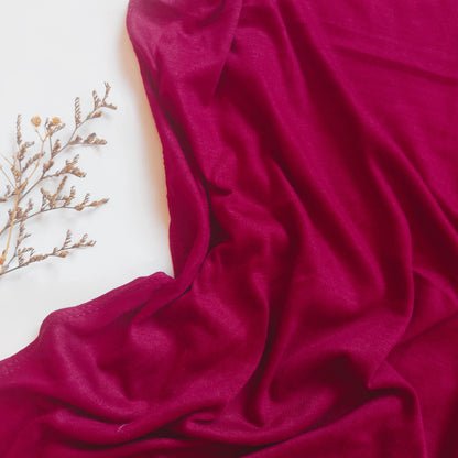 Plain Jersey Hijab - Garnet