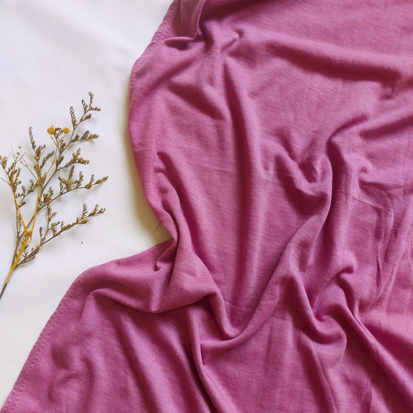 Plain Jersey Hijab - Opera Mauve