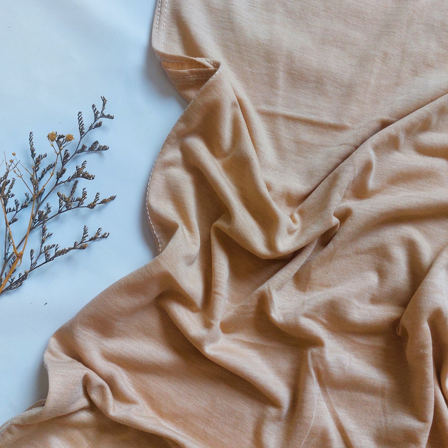 Plain Jersey Hijab - Skin