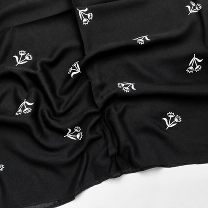 Paste Tulip Flower - Black