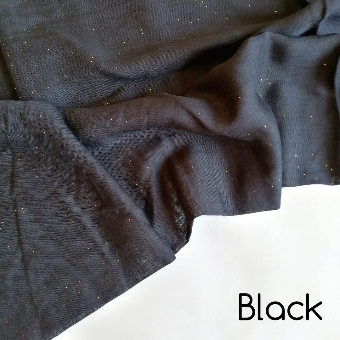 Glitter Lawn - Black