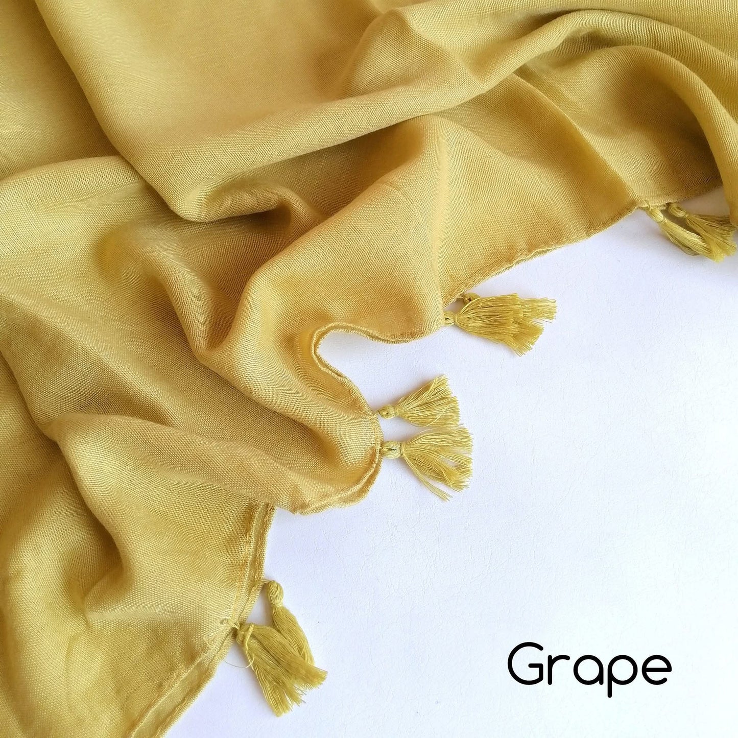 Tassels Hijab - Grape