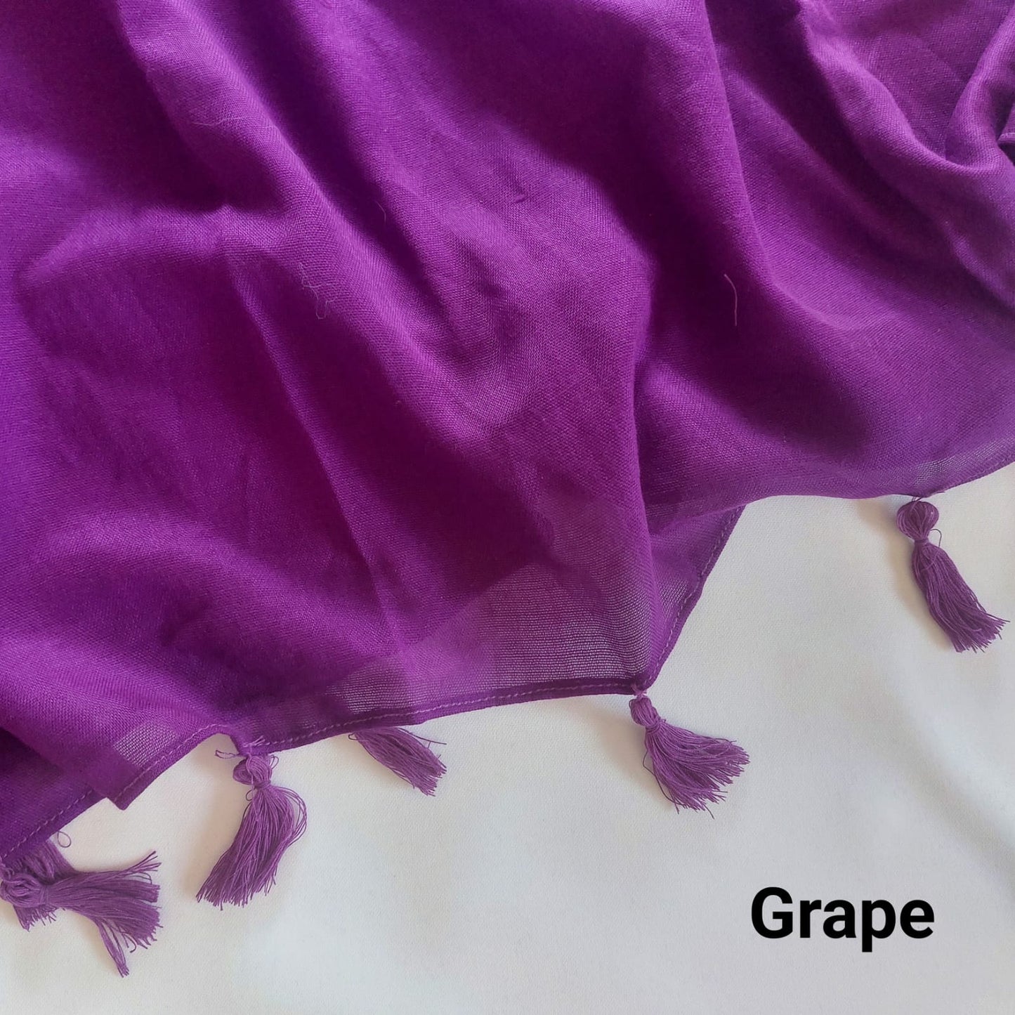 Tassels Hijabs - Grape