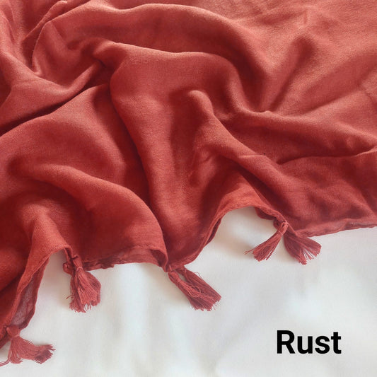 Tassels Hijabs - Rust