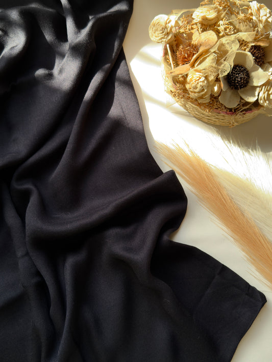 Premium Modal Hijab - Black