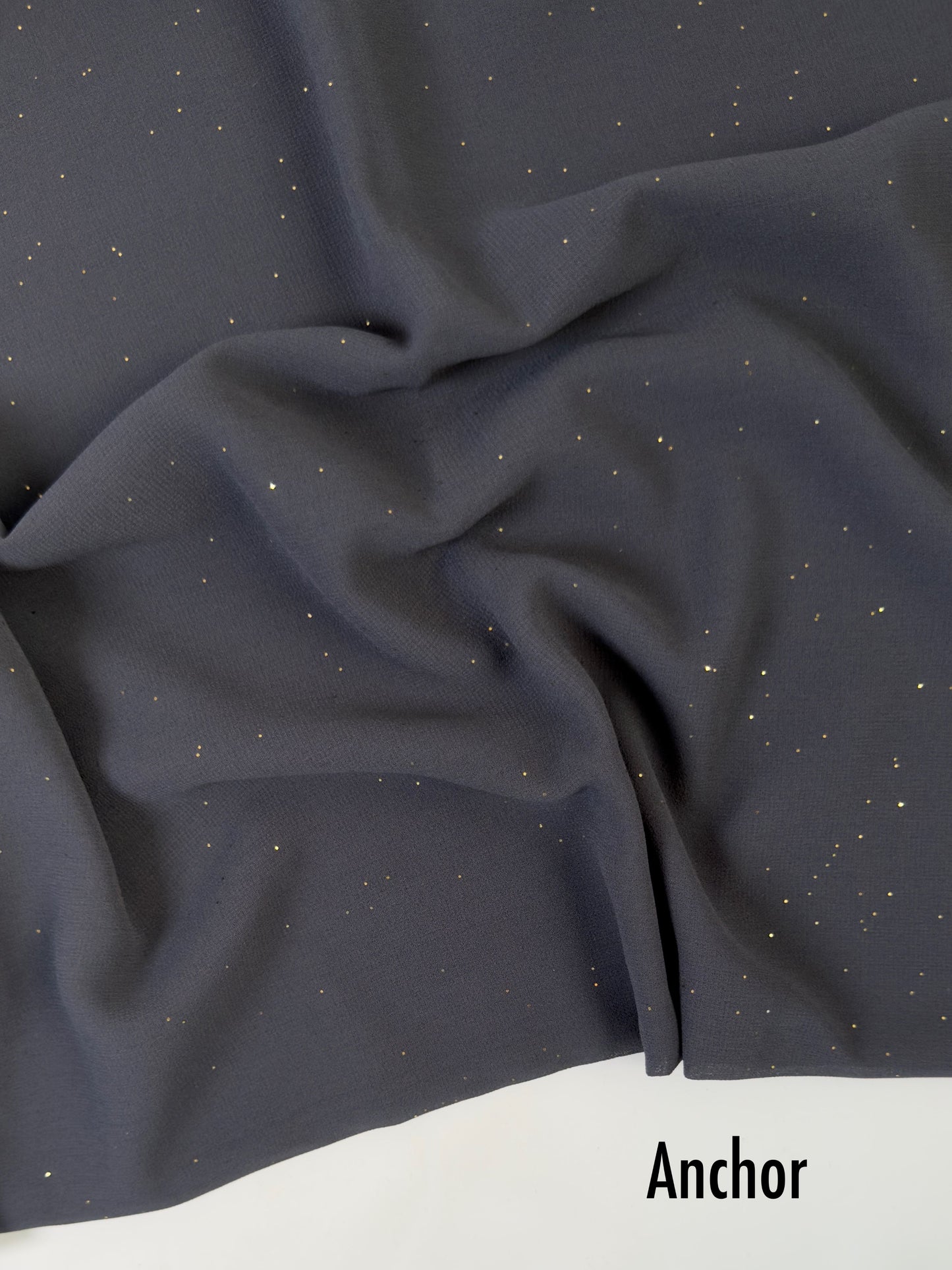 Georgette Glitter Hijab - Anchor