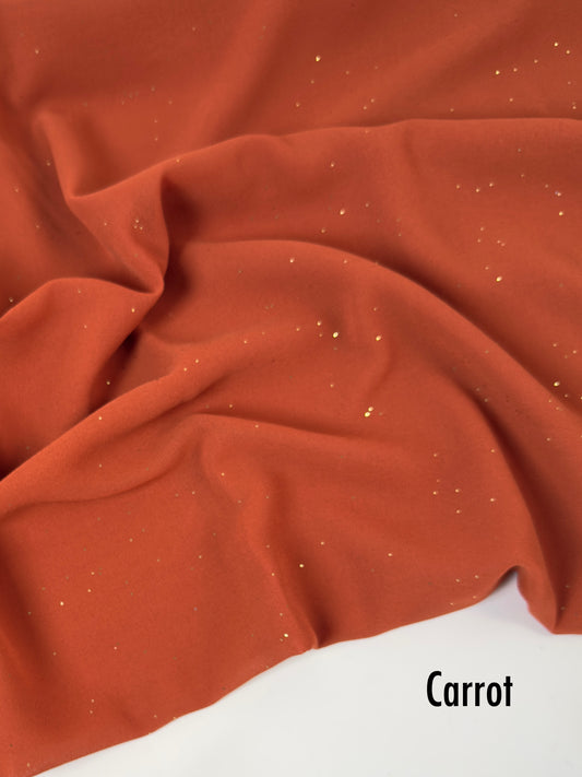 Georgette Glitter Hijab - Carrot