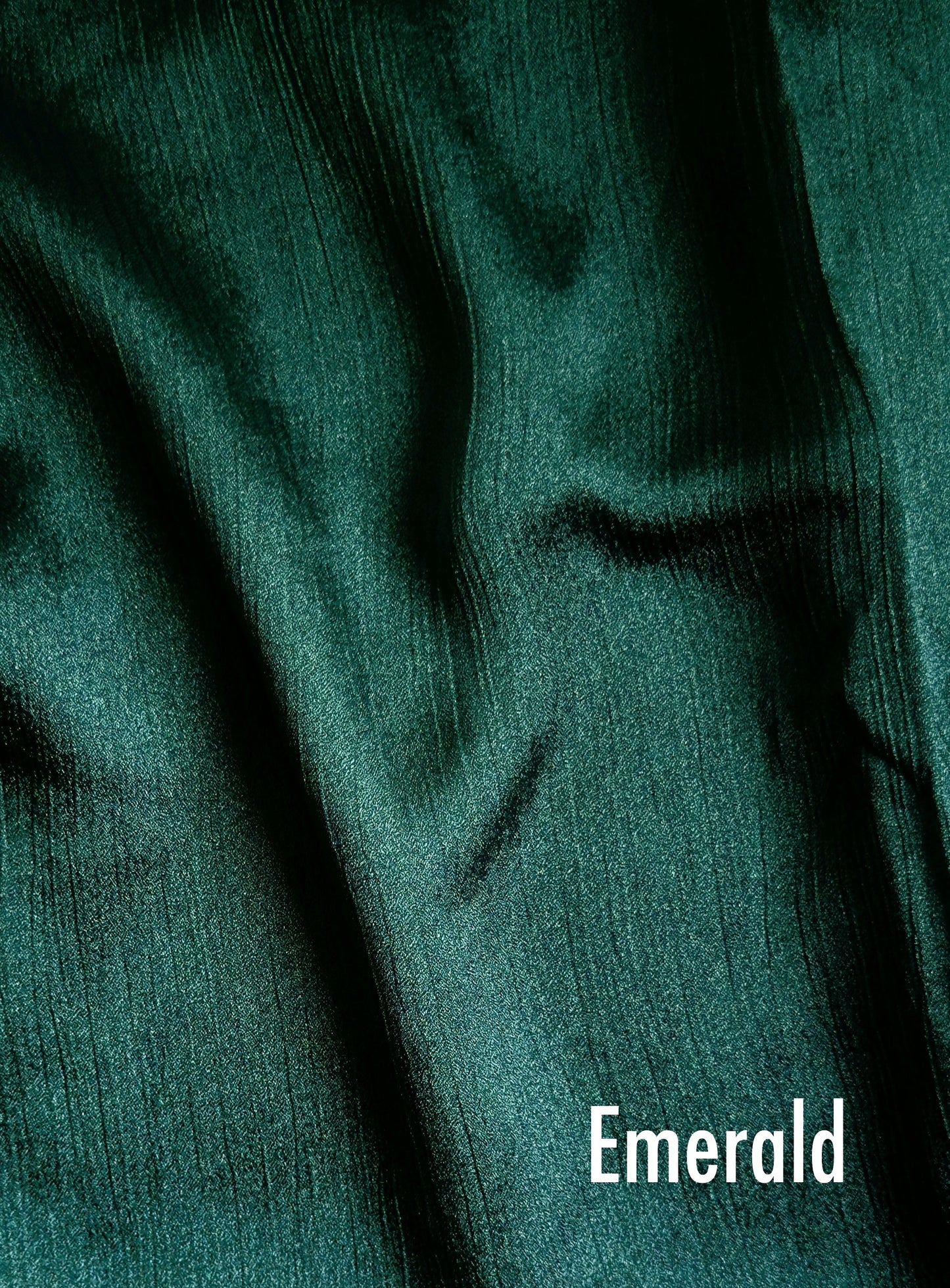 Crinkle Silk - Emerald