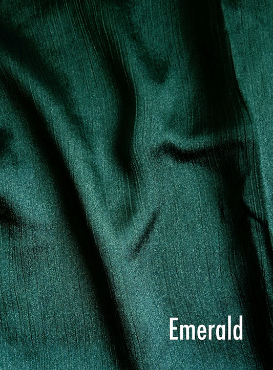 Crinkle Silk - Emerald