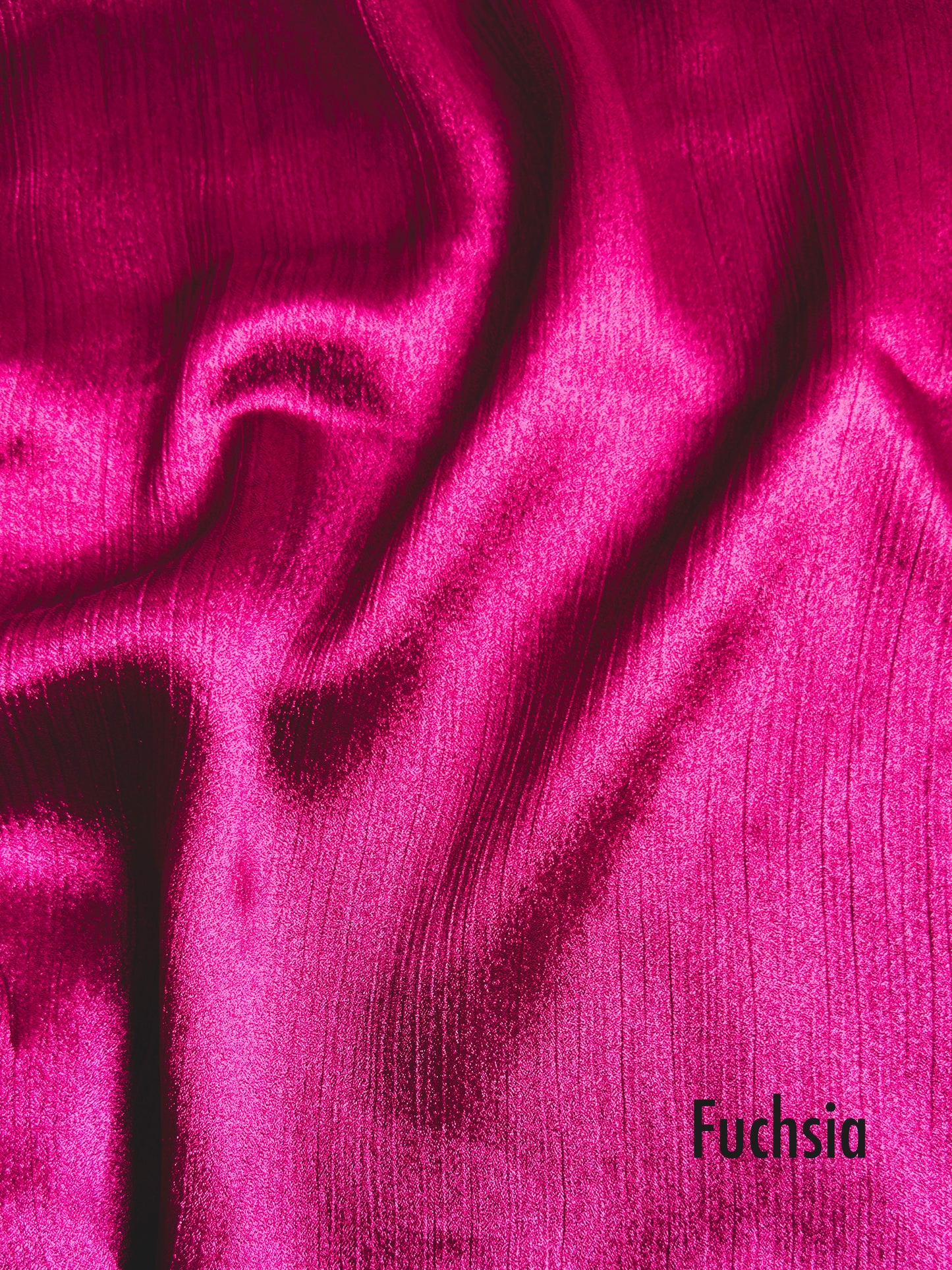 Crinkle Silk - Fuschia