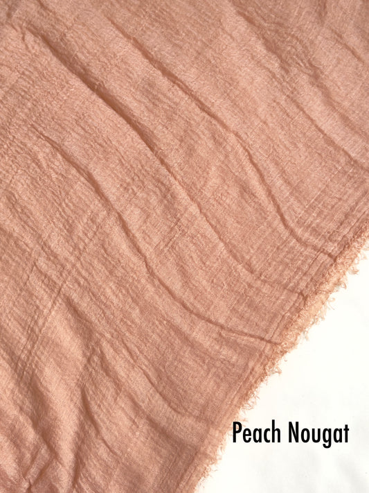 Crimps Hijab Peach Nougat