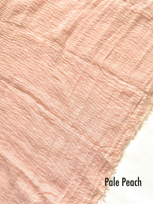 Crimps Hijab Pale Peach