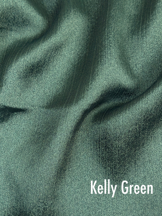 Crinkle Silk - Kelly Green