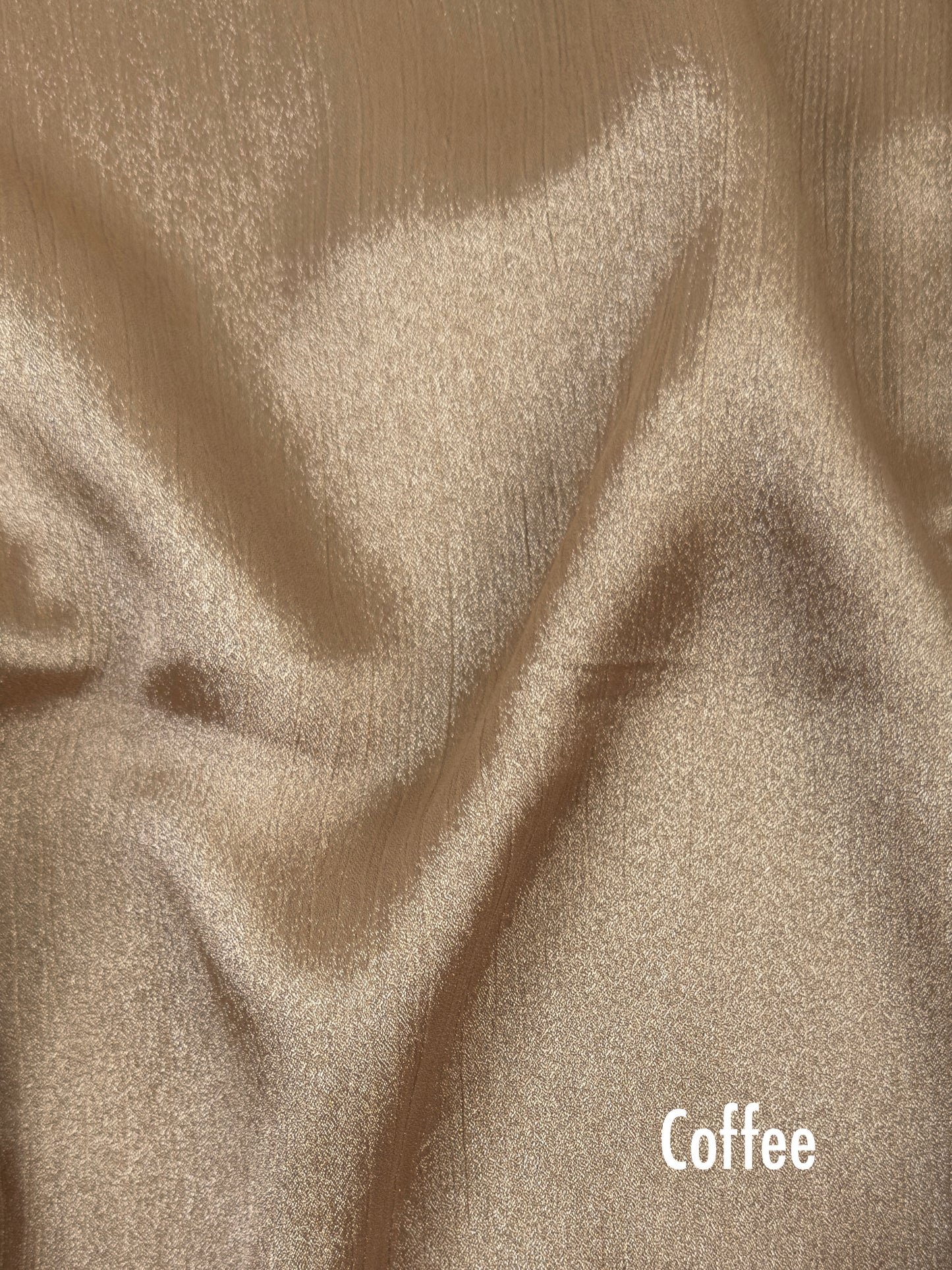 Crinkle Silk - Coffee