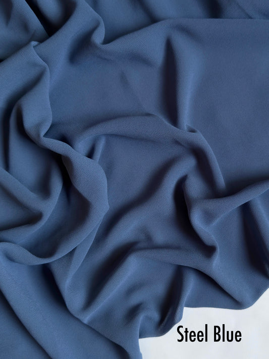 Georgette - Steel Blue