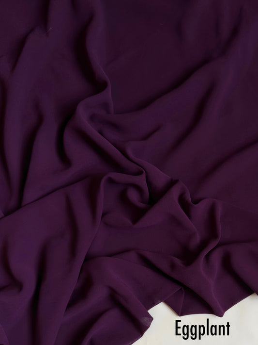 Georgette - Eggplant