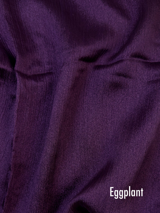 Crinkle Silk - Deep Purple