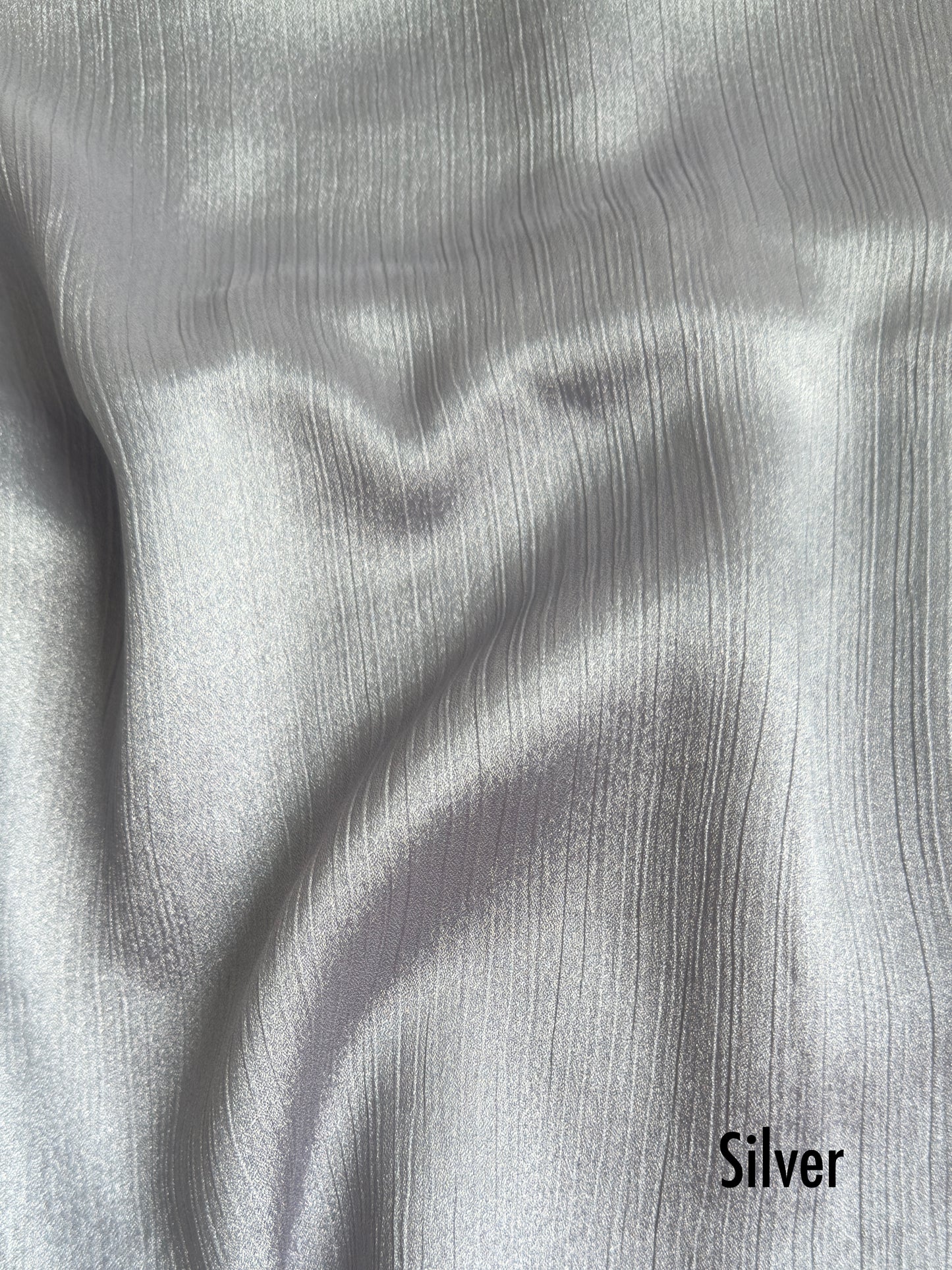 Crinkle Silk - Silver