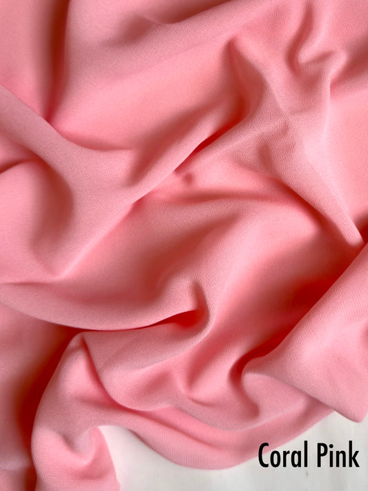 Georgette - Coral Pink
