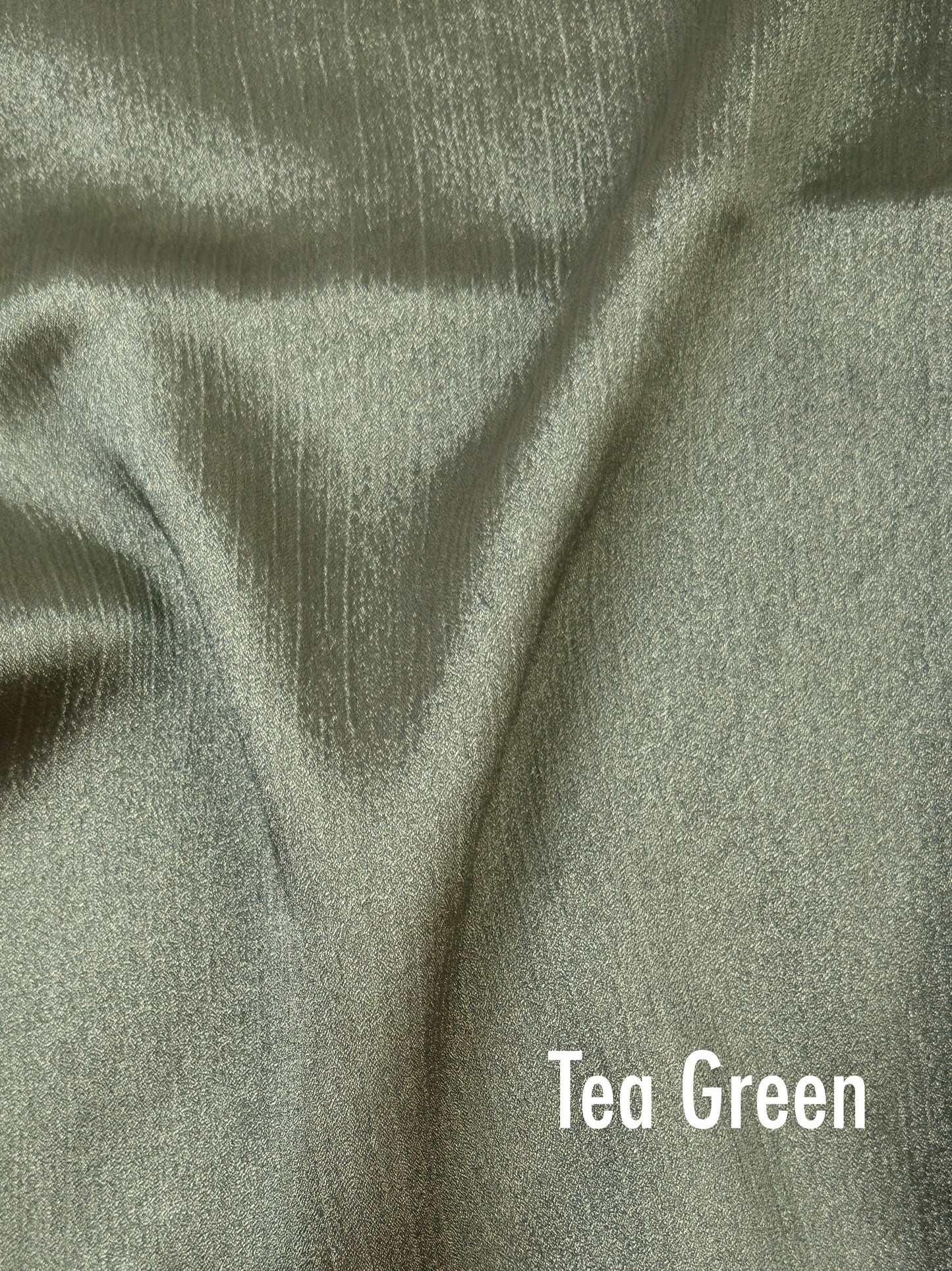 Crinkle Silk - Tea Green