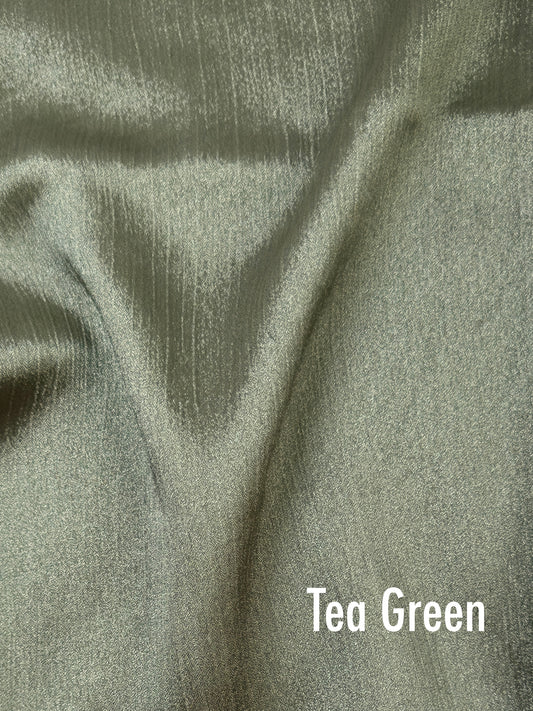 Crinkle Silk - Tea Green