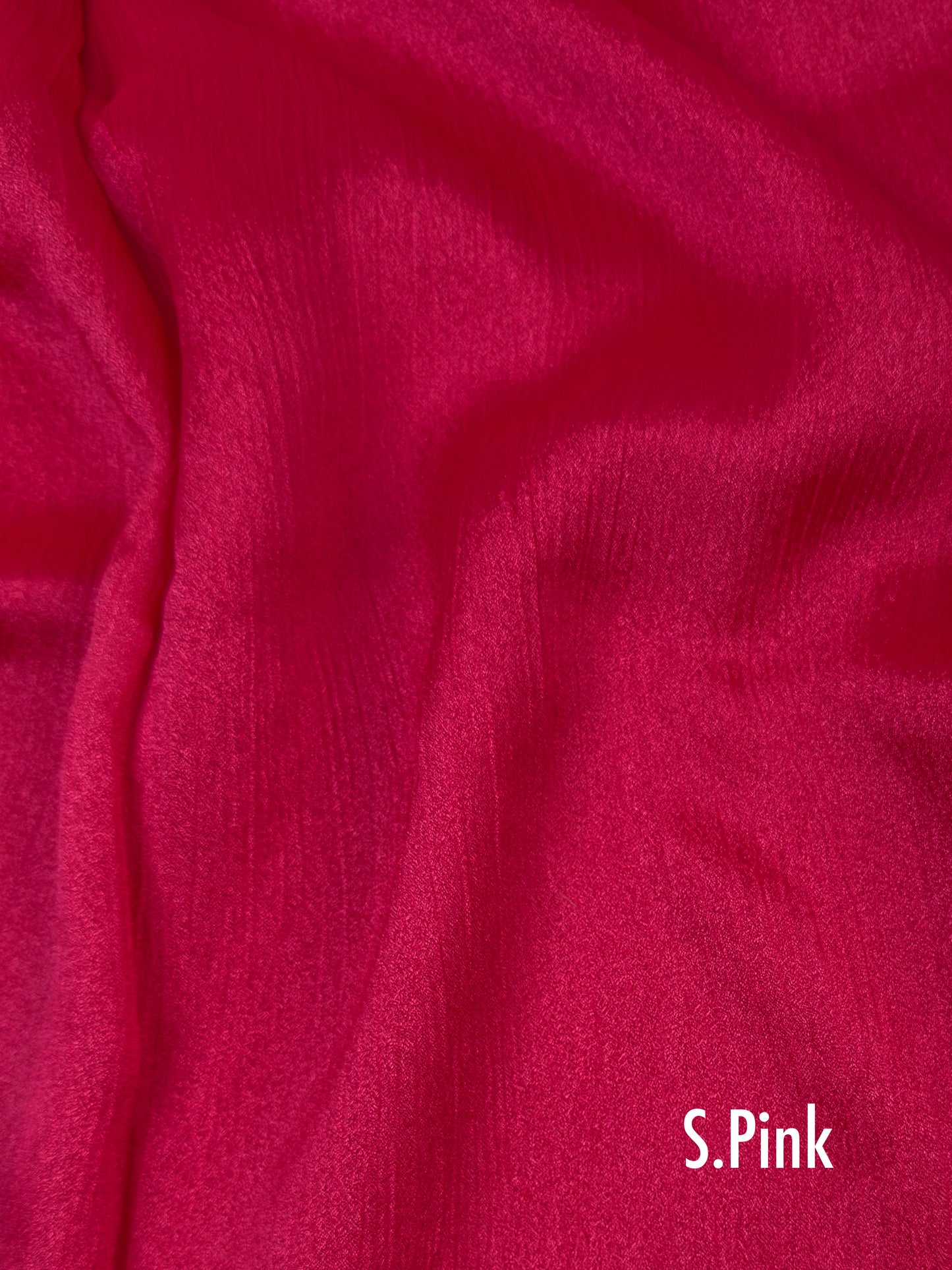Crinkle Silk - Shocking Pink