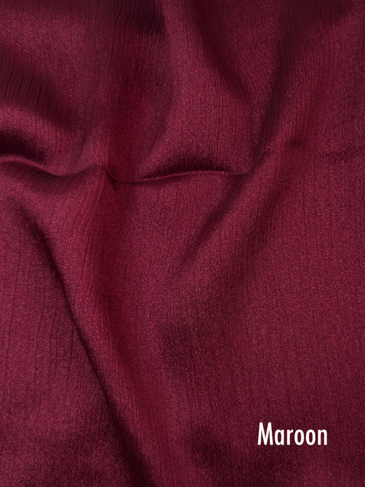 Crinkle Silk - Marron