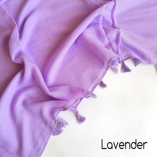 Tassels Hijabs - Lavender
