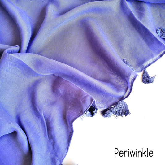 Tassels Hijabs - Periwinkle